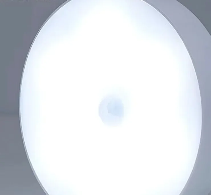 Six-pack round sensor lights, magnetic bases included